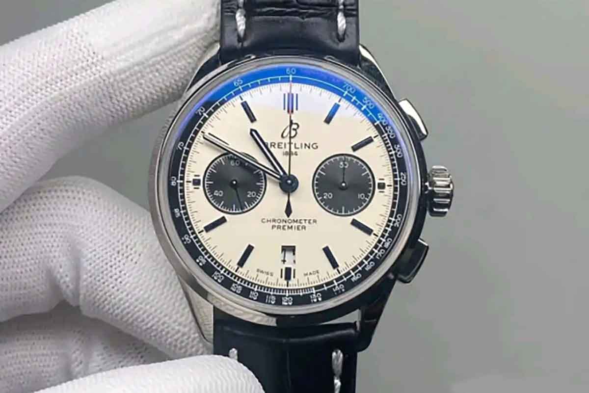 GF厂复刻百年灵璞雅B01计时系列复刻腕表做工细节深度评测-品鉴优雅风格腕表