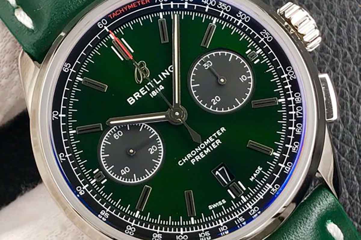 GF厂复刻版璞雅系列B01计时绿盘腕表做工如何-品鉴GF厂复刻
