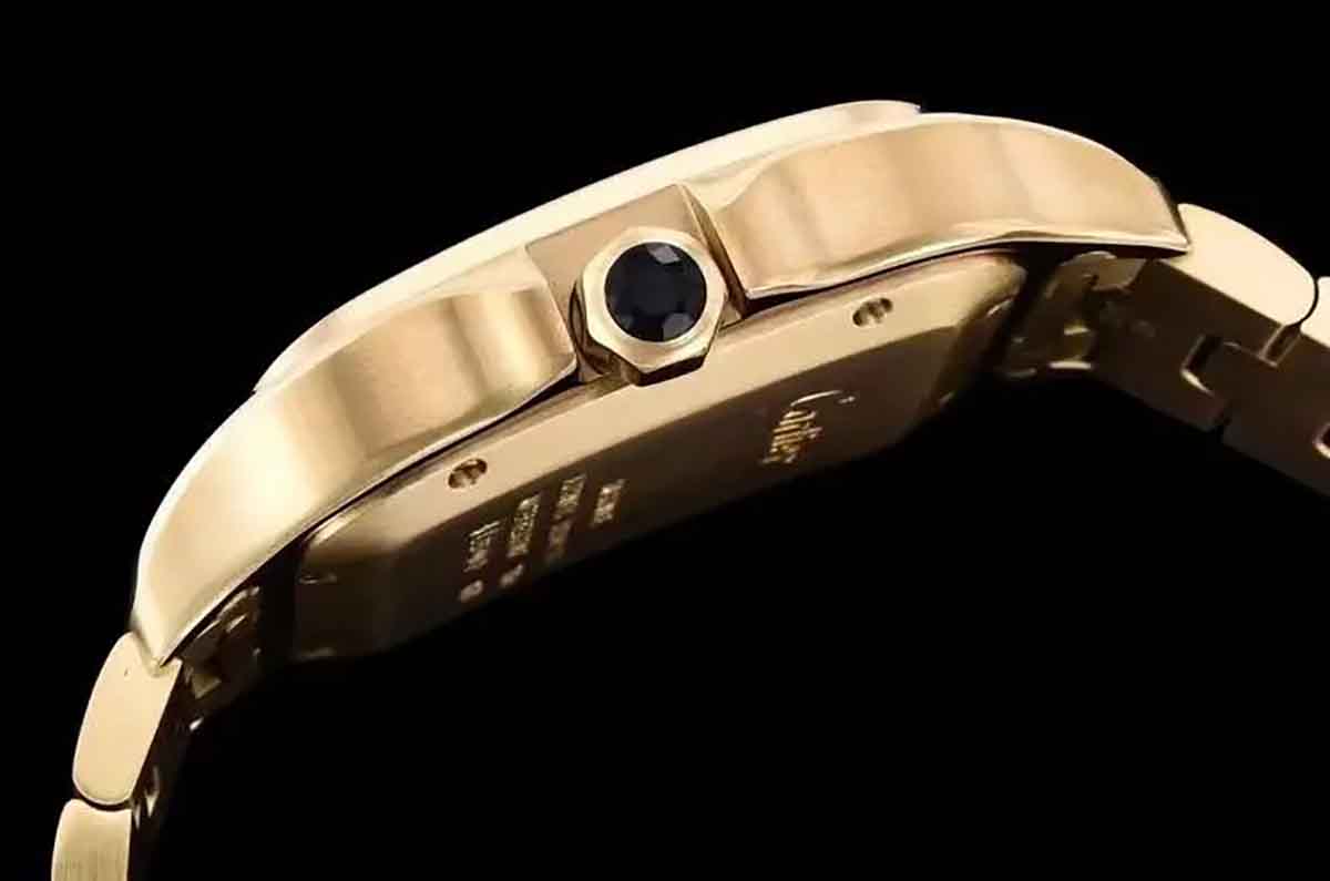 GF厂卡地亚山度士金款复刻腕表做工细节深度评测-品鉴GF厂腕表