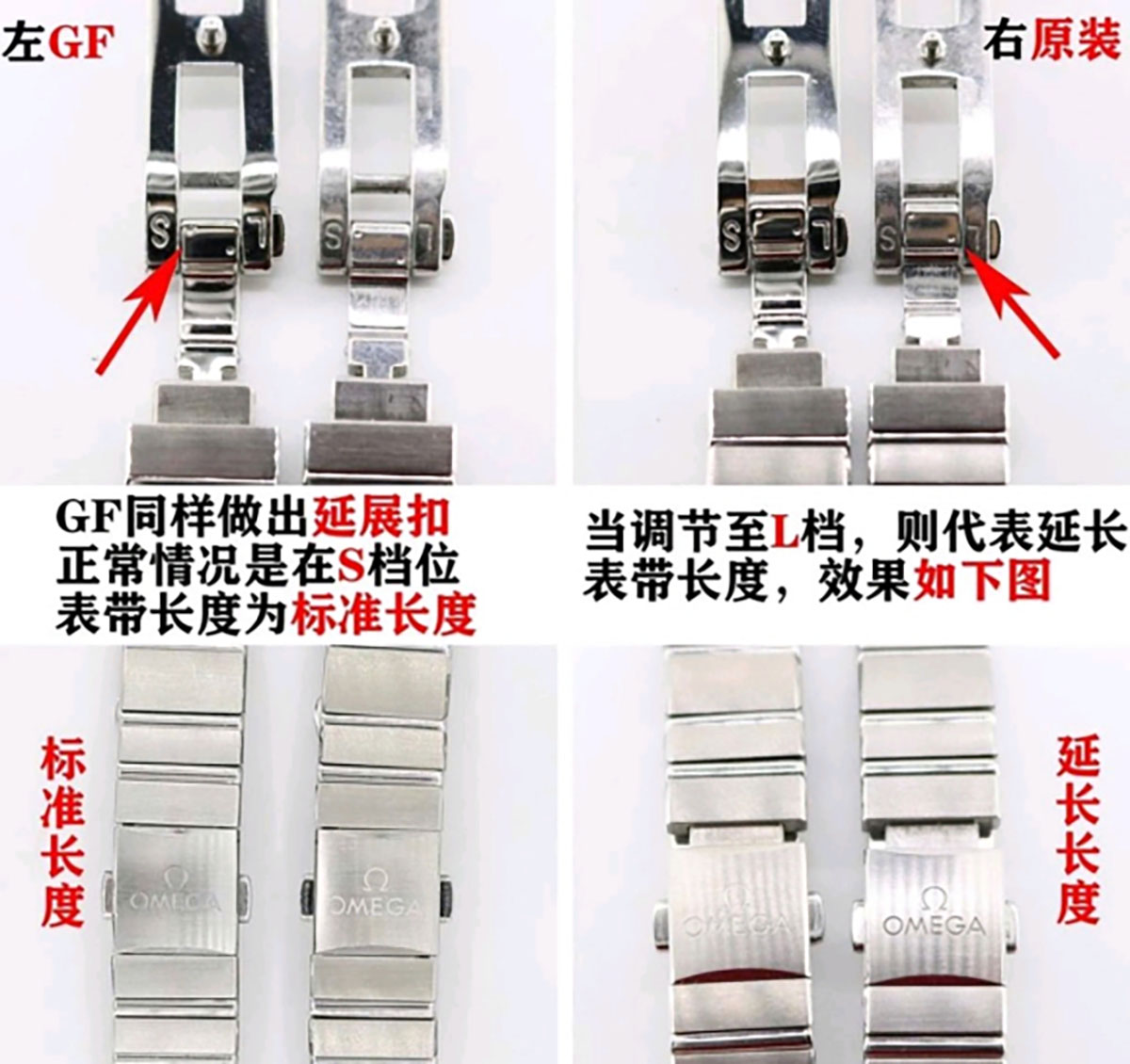 GF厂欧米茄星座系列25毫米贝壳面复刻腕表对比正品细节图文评测-腕表真假对比