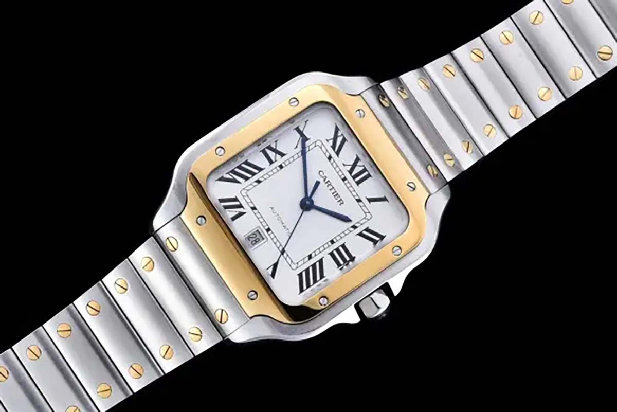 GF厂卡地亚山度士间黄款式复刻腕表做工质量究竟如何-W2SA0009