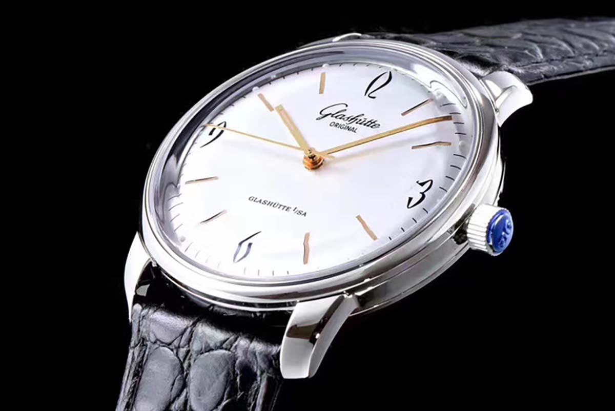 GF厂格拉苏蒂原创复古系列白盘金针复刻腕表做工细节评测-复古风格腕表款式推荐