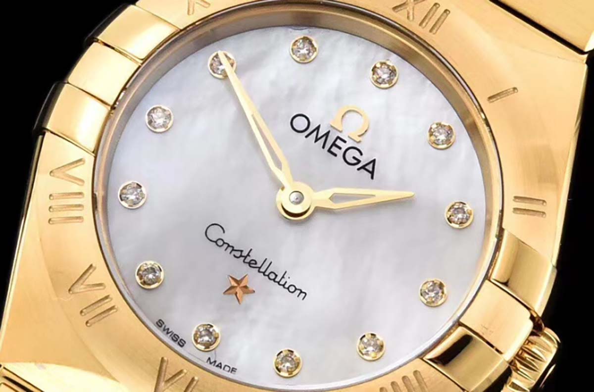 GF厂欧米茄星座系列全金款贝壳面复刻腕表简评-25毫米女士腕表推荐
