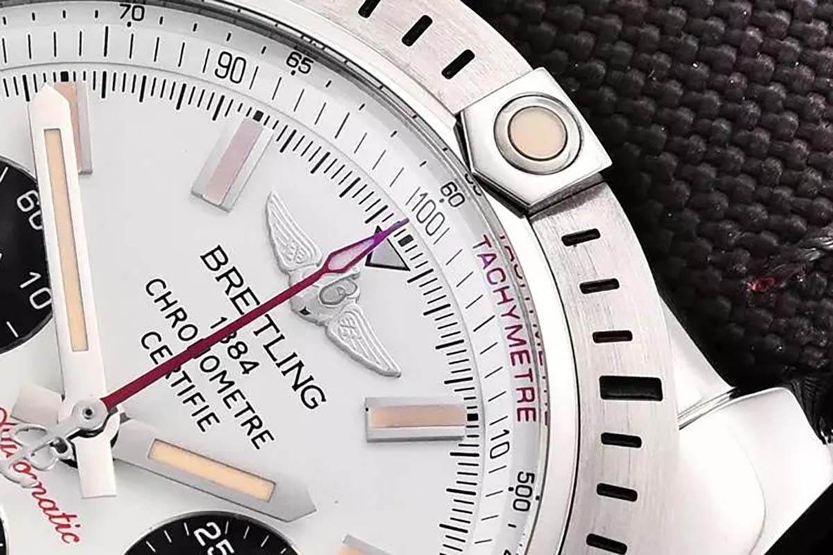 GF厂机械计时系列王牌飞行员米白色盘复刻腕表做工细节如何-品鉴GF腕表