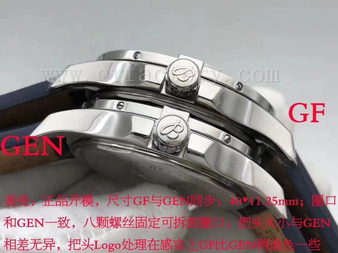 GF厂百年灵挑战者44mm自动机械腕表对比正品评测