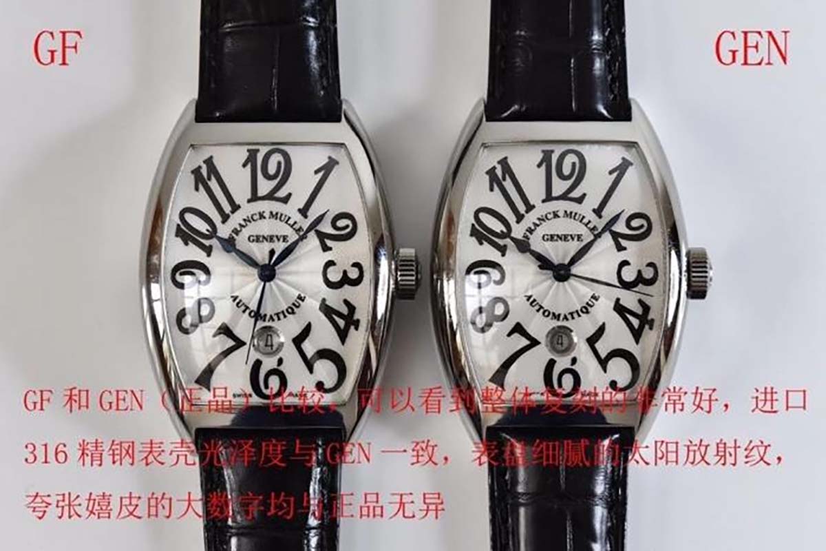 GF厂法穆兰Casablanca系列8880复刻腕表对比正品细节图文评测-品鉴GF厂复刻腕表