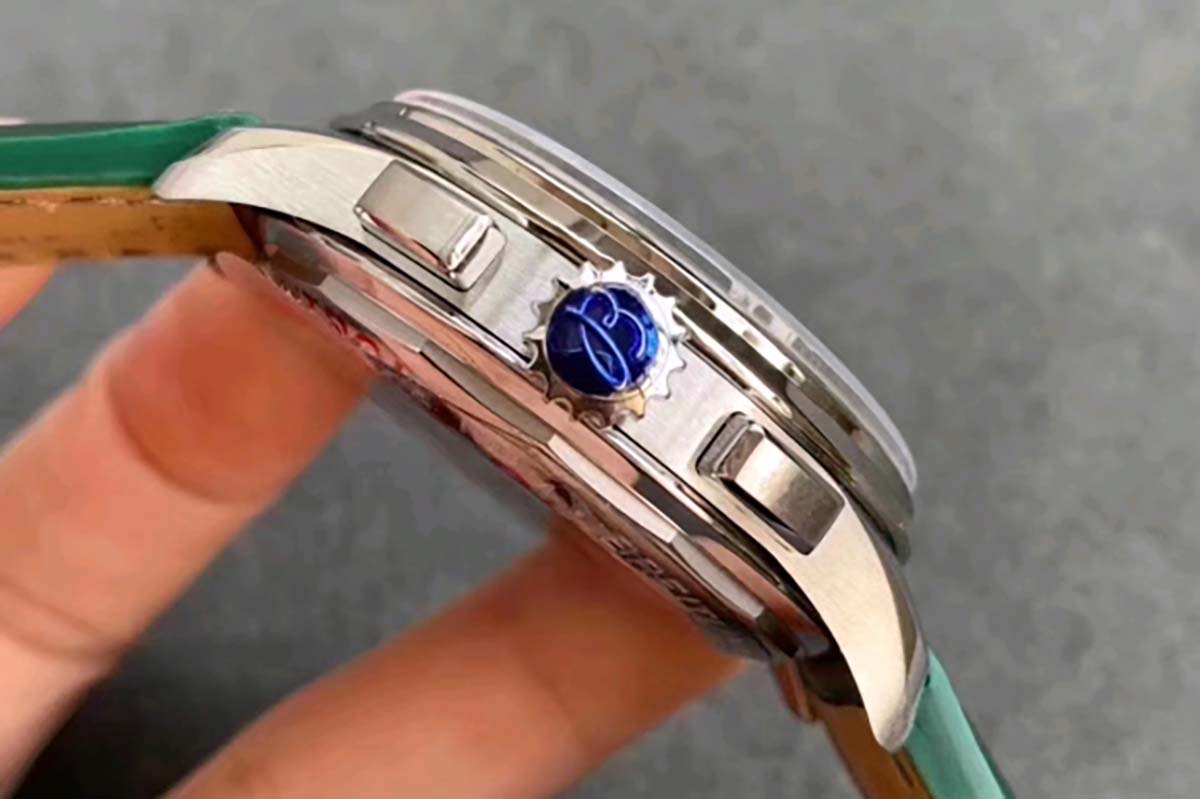 GF厂百年灵璞雅系列绿色字面复刻腕表做工细节评测-品鉴GF厂腕表