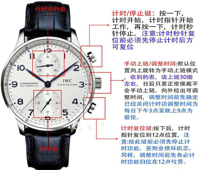 教您如何使用机械计时腕表和注意事项