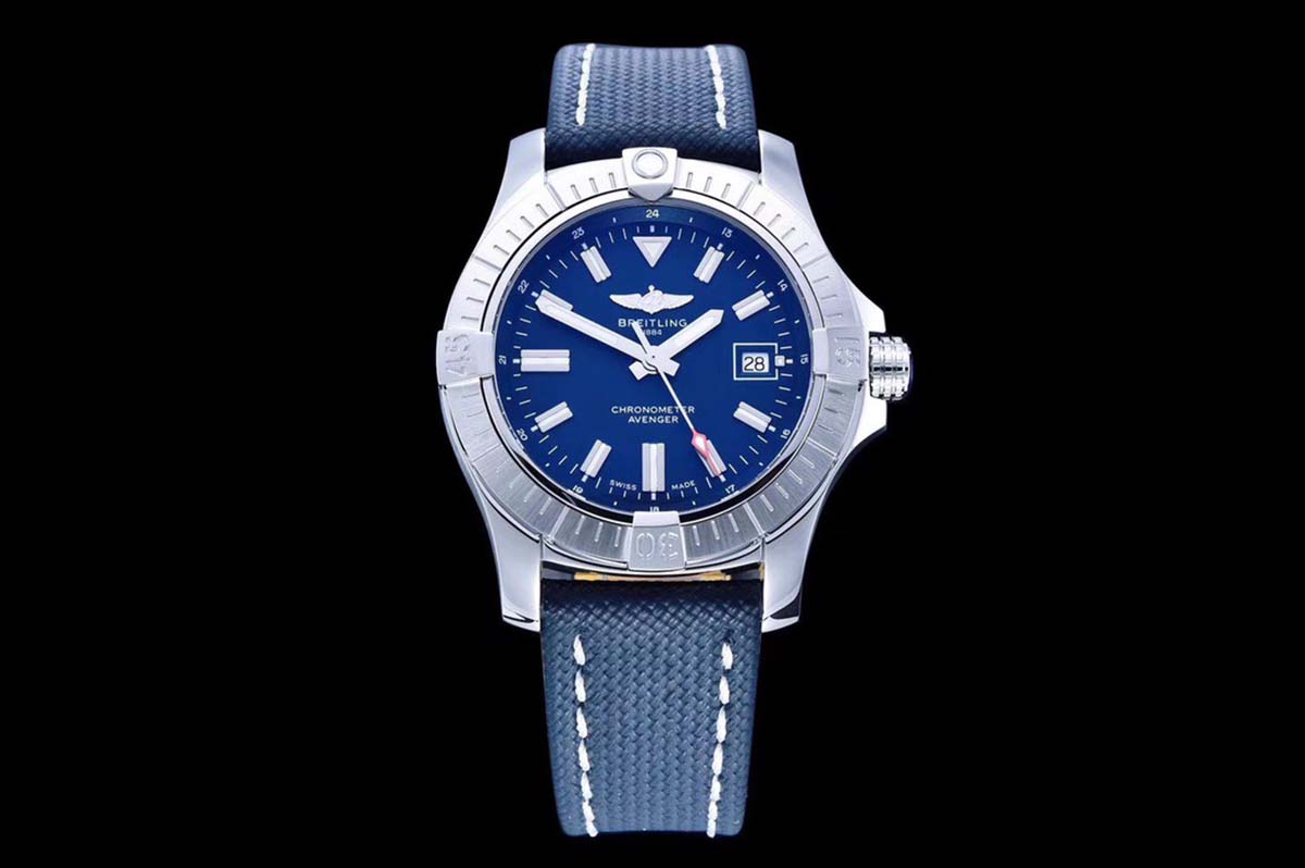 GF厂百年灵复仇者45毫米GMT蓝盘复刻腕表做工细节深度评测-品鉴 GF厂腕表