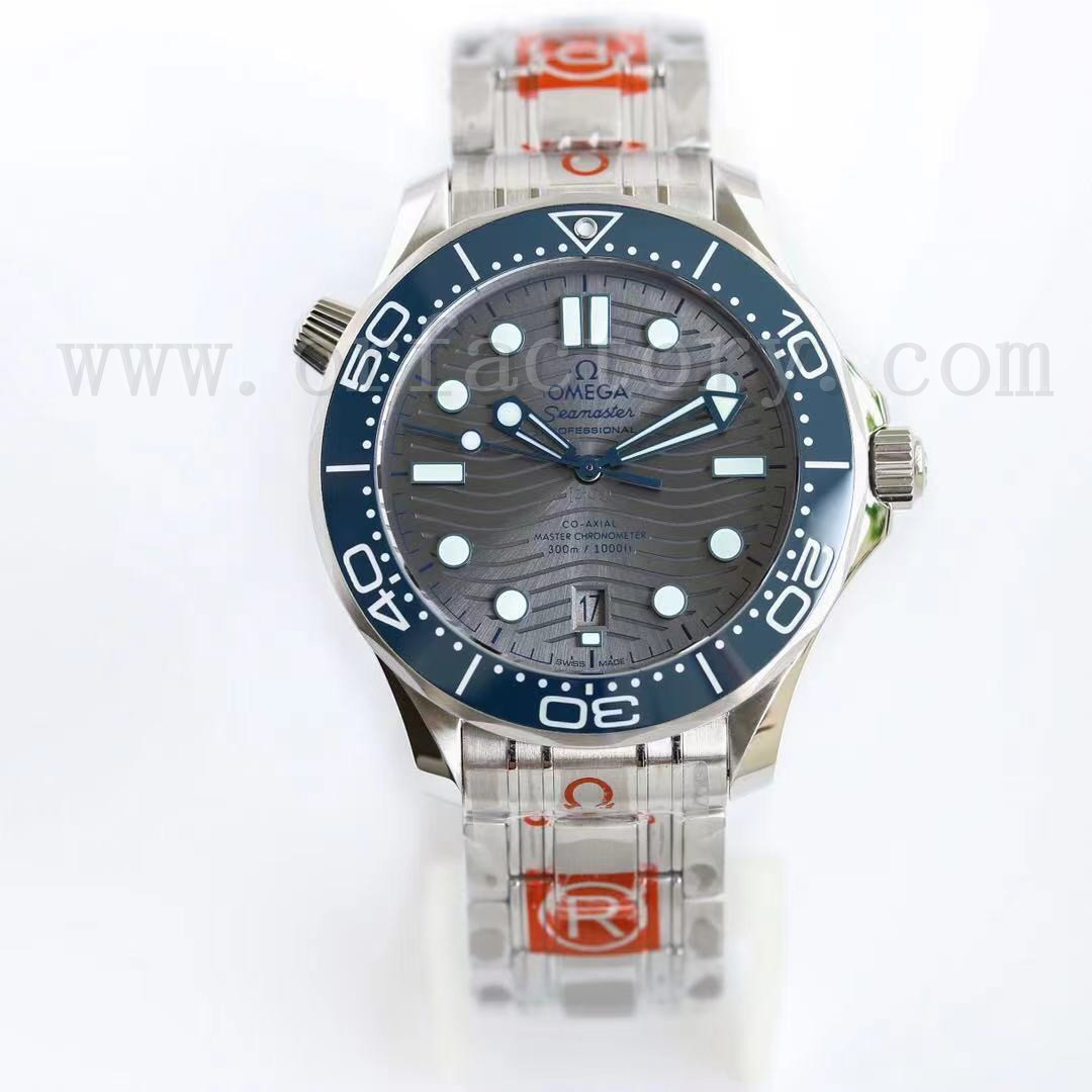 OR厂欧米茄新海马300m陶瓷灰盘波纹腕表做工评测