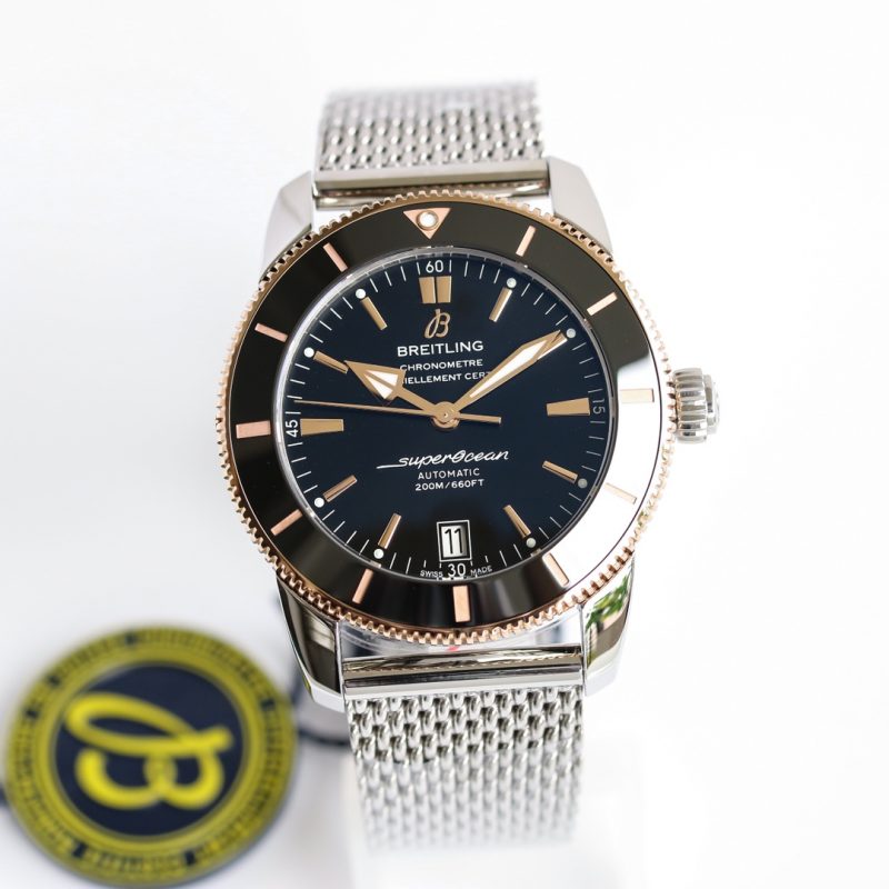 GF厂百年灵V2版超级海洋文化二代42mm腕表间金黑盘