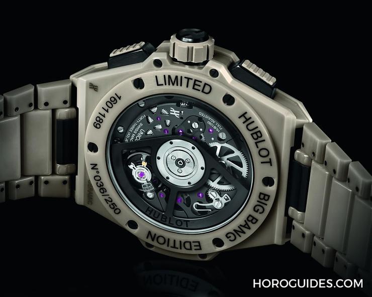 HUBLOT - 穿出正装清爽感 HUBLOT Big Bang Integrated彩色陶瓷链带计时码表