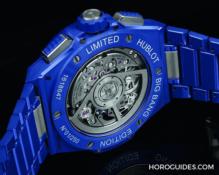 HUBLOT - 穿出正装清爽感 HUBLOT Big Bang Integrated彩色陶瓷链带计时码表