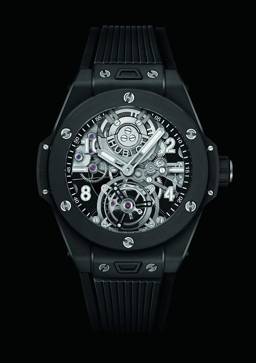 HUBLOT - 开创高性能复杂功能腕表的全新面貌 宇舶大爆炸系列魔力黑陶瓷陀飞轮腕表