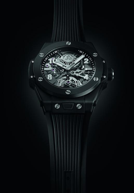 HUBLOT - 开创高性能复杂功能腕表的全新面貌 宇舶大爆炸系列魔力黑陶瓷陀飞轮腕表