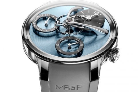 最有感的科幻亮眼配色，MB&F LM Split Escapement EVO冰蓝面