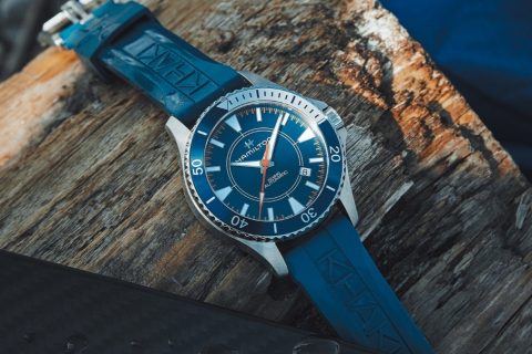 以无碳高速艇为灵感，Hamilton卡其海军系列Scuba腕表特别版