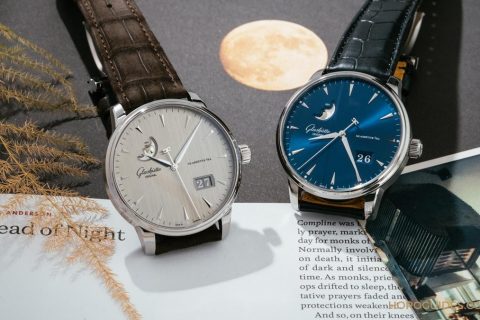 简约中的小复杂GLASHÜTTE ORIGINAL议员卓越大日期月相腕表