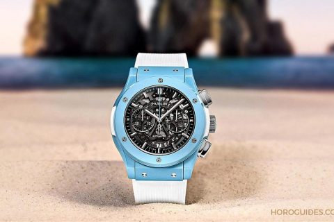 彩色陶瓷的新高度！HUBLOT Classic Fusion Aerofusion 海水正蓝Capri限量计时码表