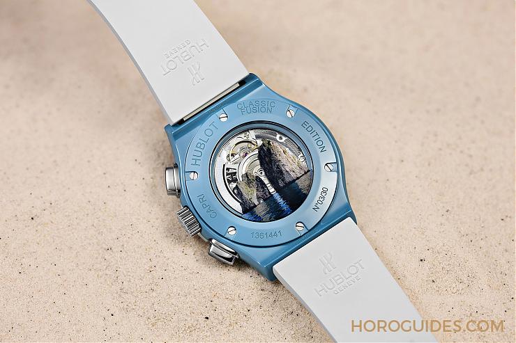 HUBLOT - 彩色陶瓷的新高度！ HUBLOT Classic Fusion Aerofusion 海水正蓝Capri限量计时码表