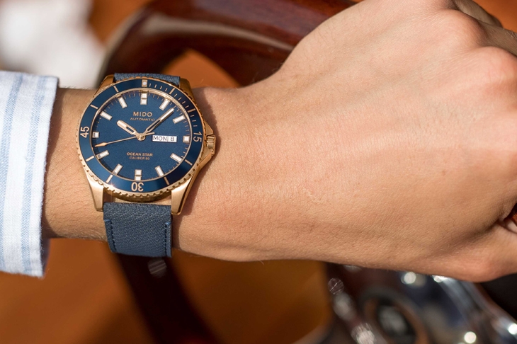 MIDO - 兼备性能外型的蓝面新秀！ MIDO海洋之星领航80小时腕表