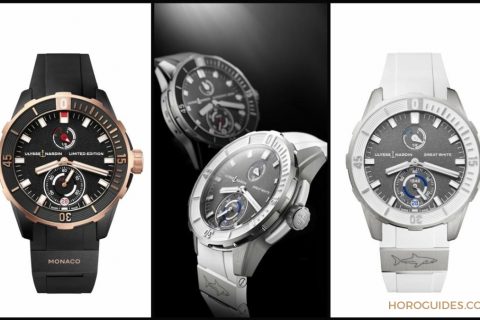 千米锤头鲨不够看，雅典表大白鲨天文台潜水系列限量腕表更霸气