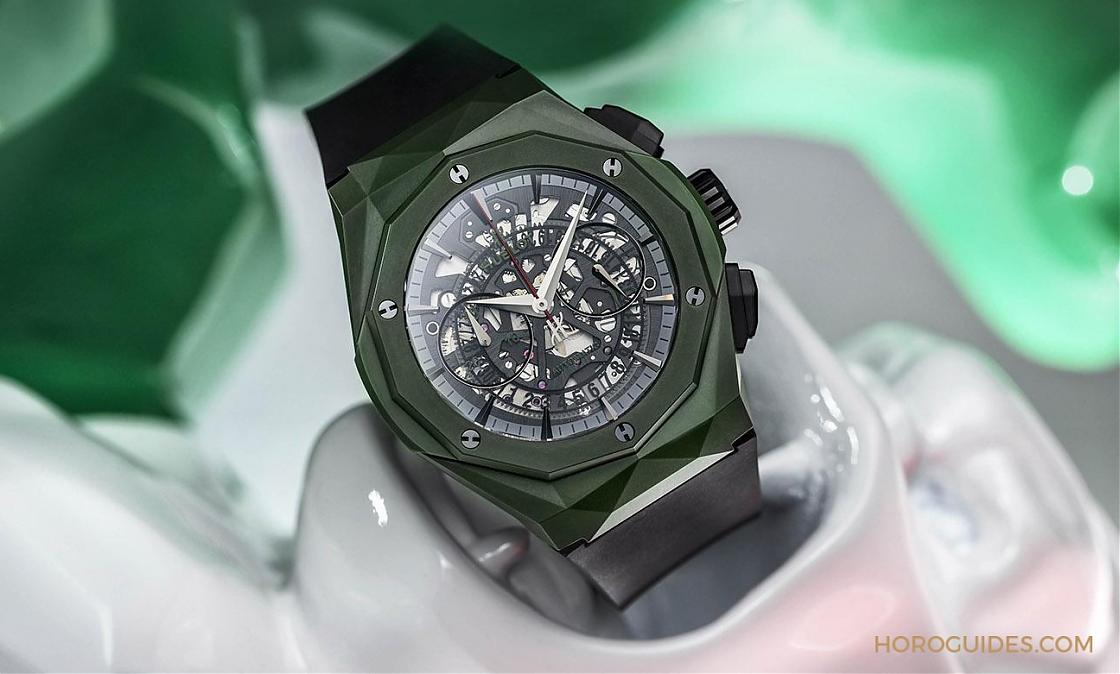 陶瓷材质大师HUBLOT Classic Fusion Orlinski México 绿陶瓷限量表