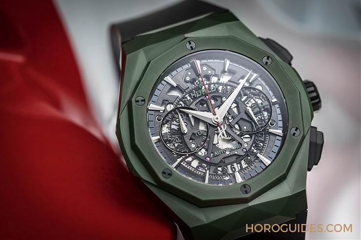 HUBLOT - 陶瓷材质大师HUBLOT Classic Fusion Orlinski México 绿陶瓷限量表