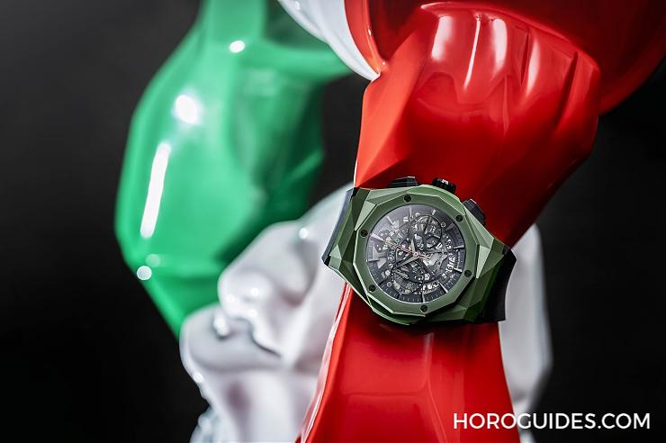 HUBLOT - 陶瓷材质大师HUBLOT Classic Fusion Orlinski México 绿陶瓷限量表