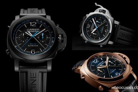 PANERAI Luminor帆船挑战赛计时表钛金属、黑陶瓷、红金材质连三发