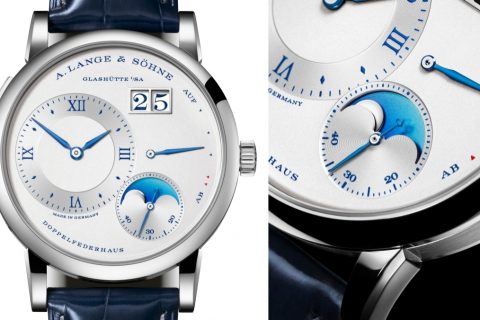 朗格25周年第六发结合月相与日夜： LANGE 1 Moon Phase