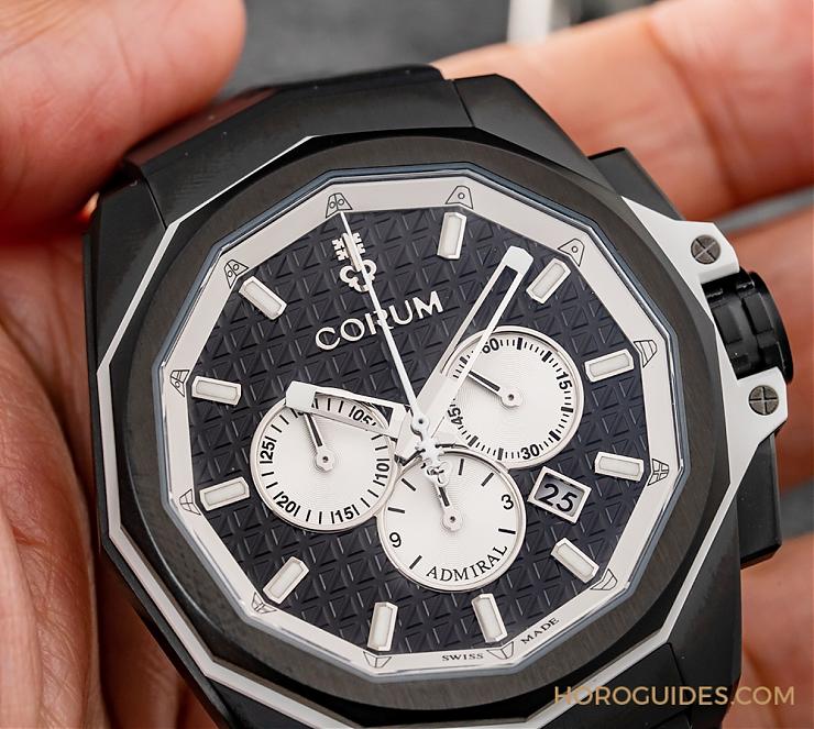 CORUM - 现代海军风范，Admiral AC-One三眼计时腕表的细腻豪情