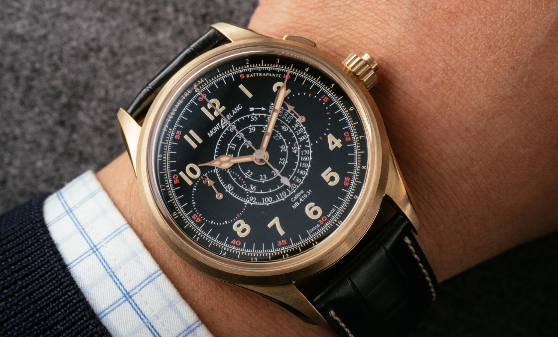 MONTBLANC 超值追针计时码表-1858 Split Second Chronograph