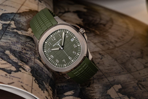 表王PP Aquanaut的绿面新色Ref. 5168G