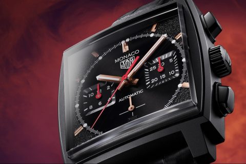 黑魂加持！TAG Heuer Monaco首次采黑色涂层钛金属表壳