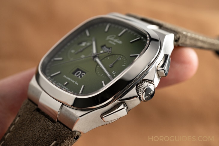 GLASHÜTTE ORIGINAL - 好Funky的复古表! 格拉苏蒂原创Seventies Chronograph墨玉绿面盘