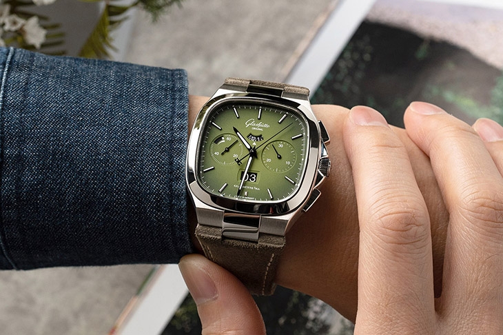 GLASHÜTTE ORIGINAL - 好Funky的复古表! 格拉苏蒂原创Seventies Chronograph墨玉绿面盘