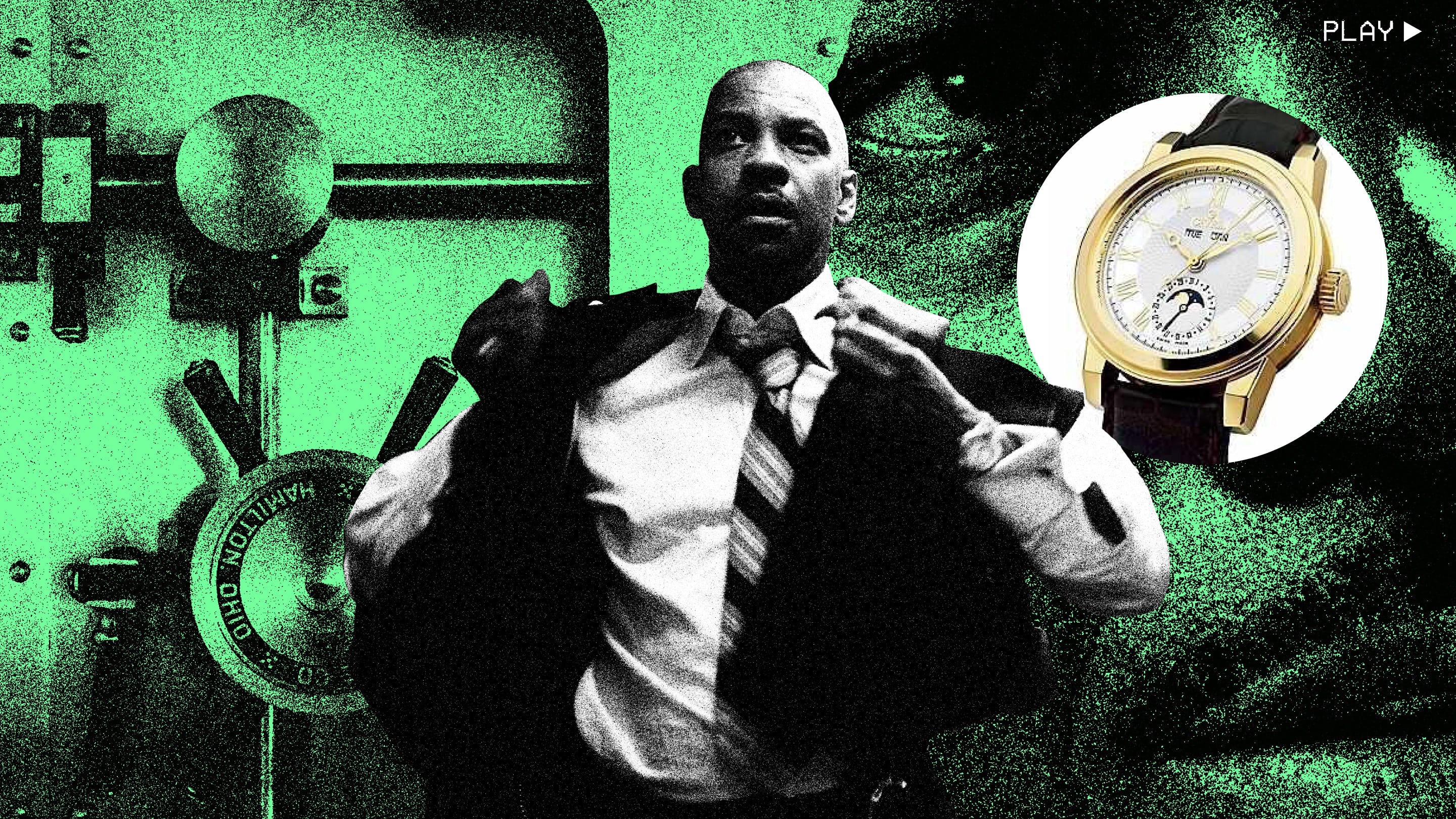 看电影丹泽尔华盛顿在斯派克李的“内心男人”中佩戴了一块充满纽约灵魂的金表