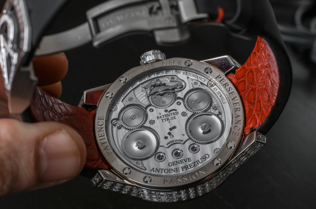 亲身体验价值 1,200,000 美元的 Antoine Preziuso 万亿陀飞轮陀飞轮 24 克拉钻石手表