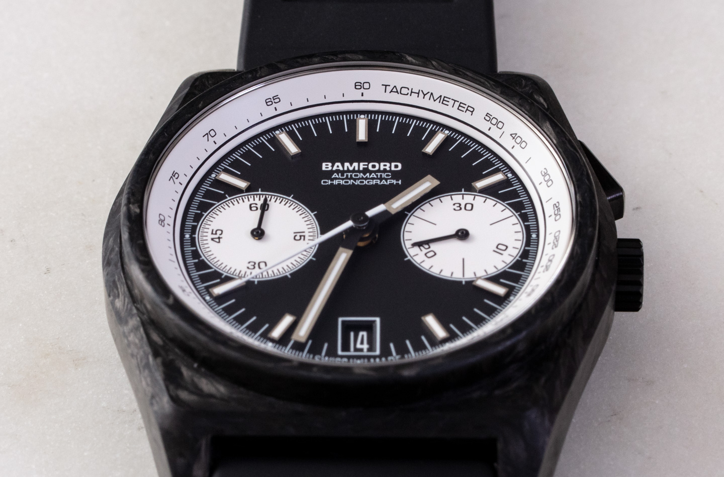 手表评论：Bamford B347 自动单按钮计时码表