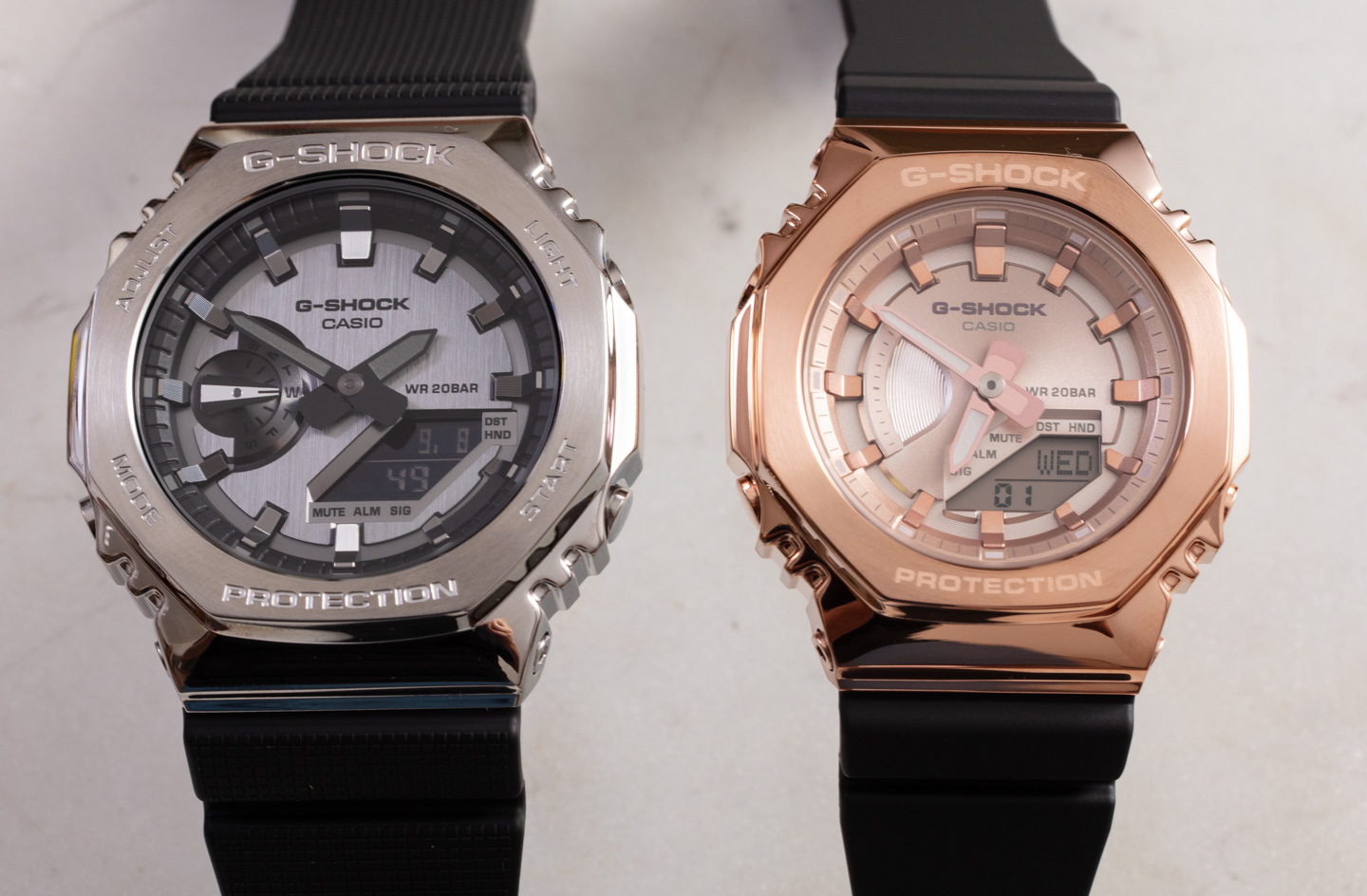 动手：卡西欧 G-Shock GM2100 和 GMS2100 手表