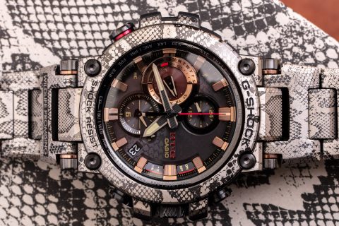 动手：卡西欧G-Shock MT-G“Wildlife Promising”蟒蛇纹金属手表