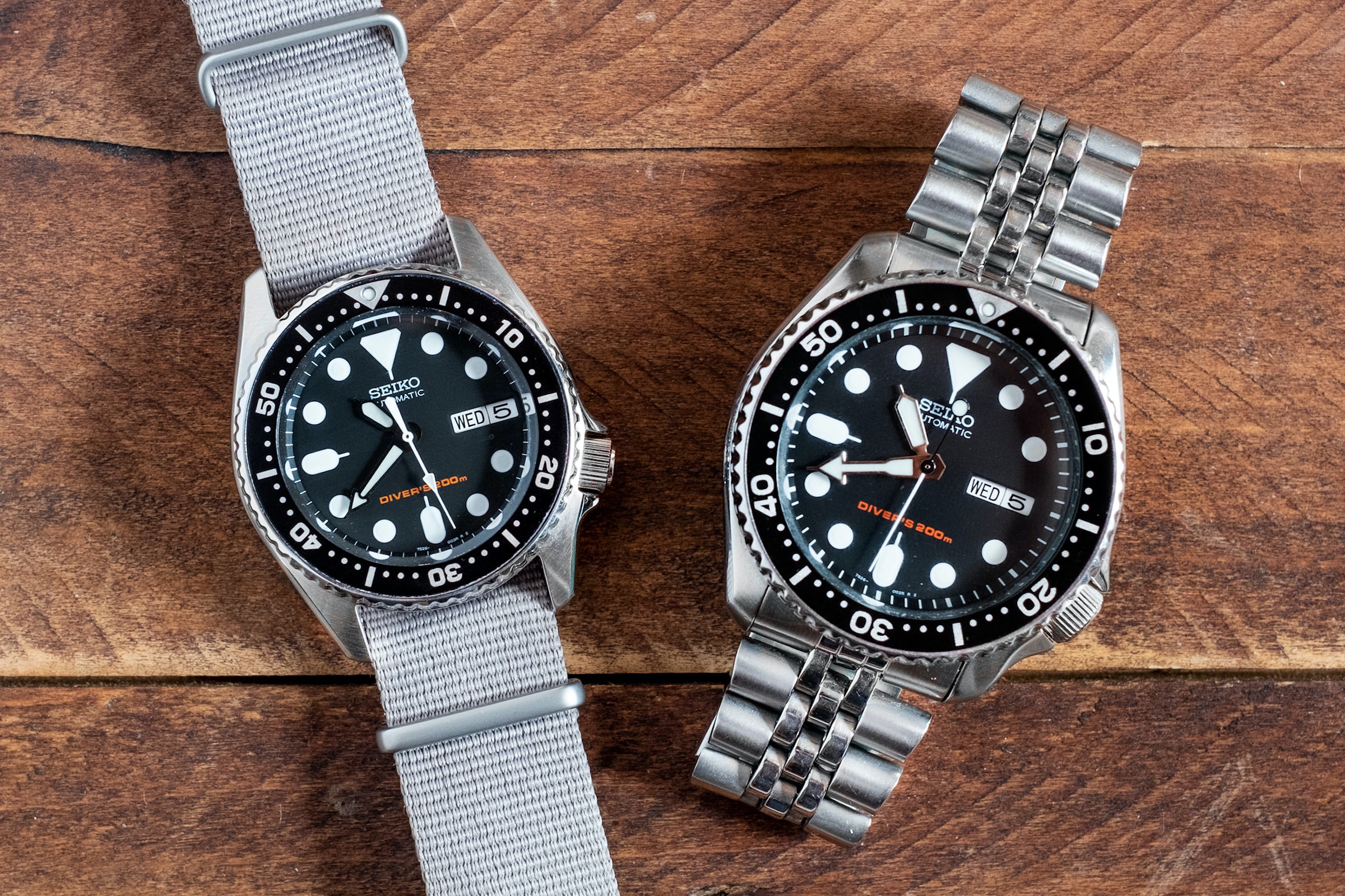 精工 SKX013 和 SKX007