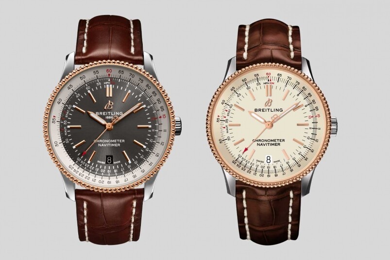 情侣对表首选：Navitimer 1 Automatic 41 HK$ 49,000、Navitimer Automatic 38 HK$ 44,800