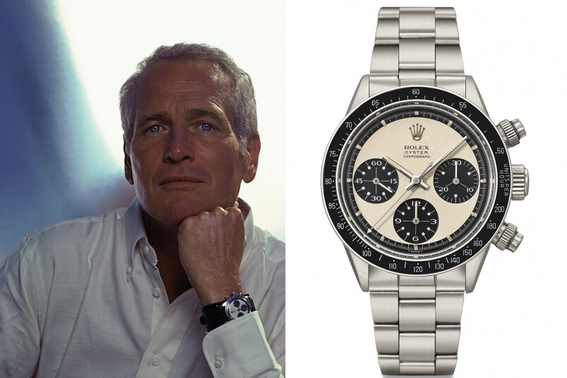 其实2017年曾拍卖过Paul Newman 本尊戴过及拥有过的Ref.6239，腕表以近1,800万美金