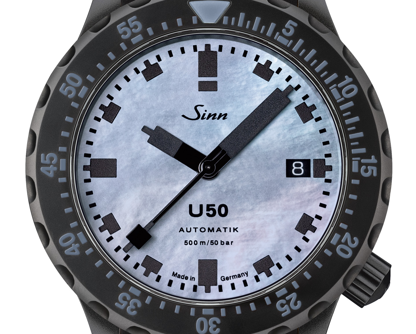 Sinn U50 S 珍珠母贝黑色潜水员手表