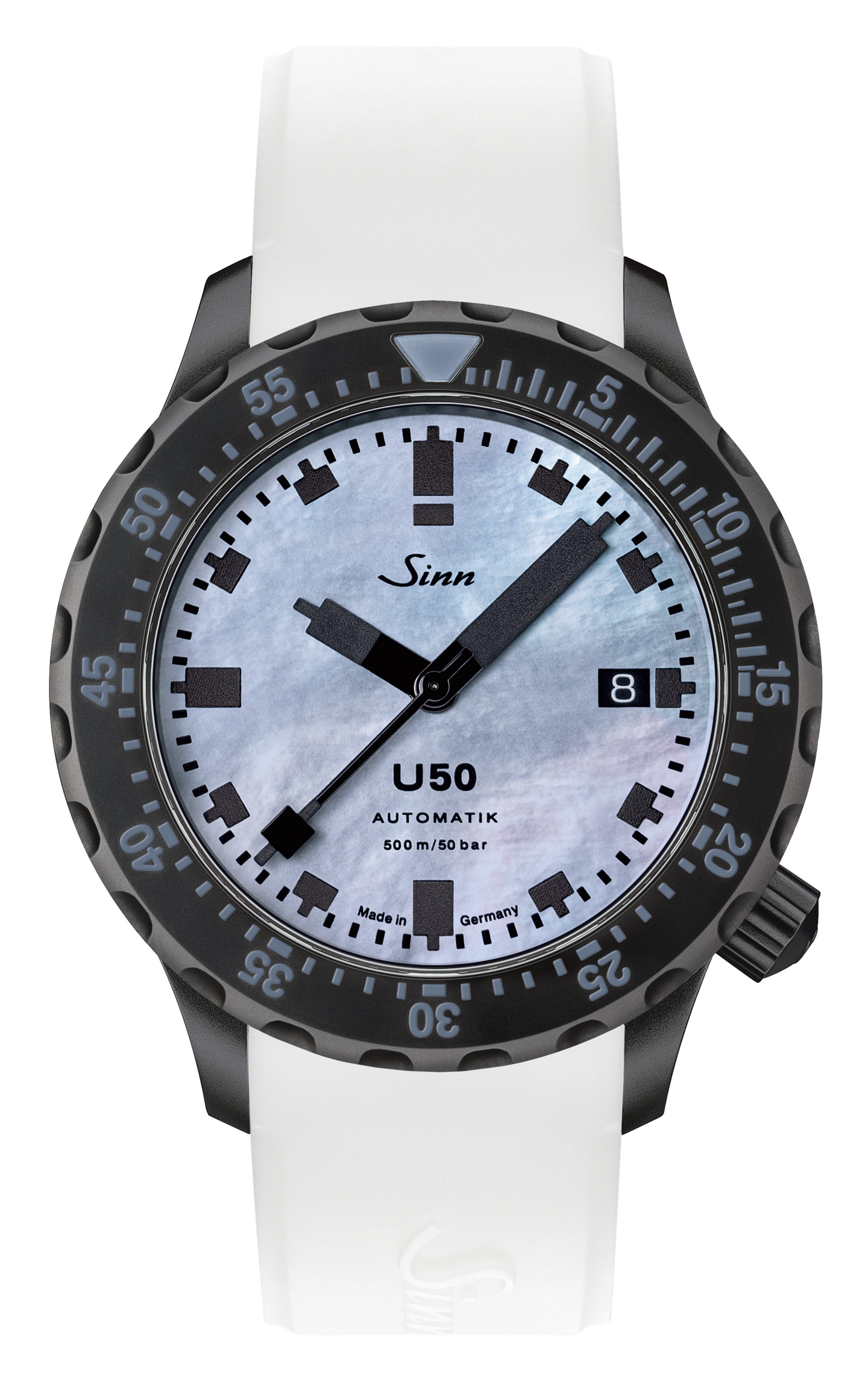 Sinn U50 S 珍珠母贝黑色潜水员手表