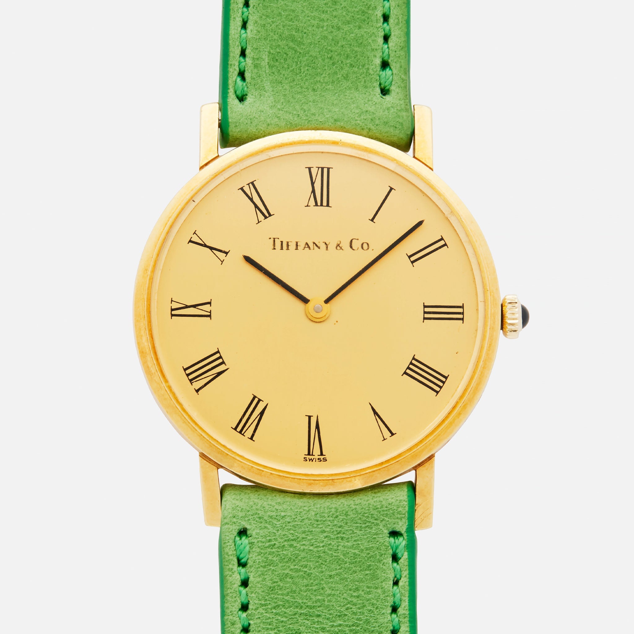 1960 年代 Tiffany & Co. 18k 金正装手表
