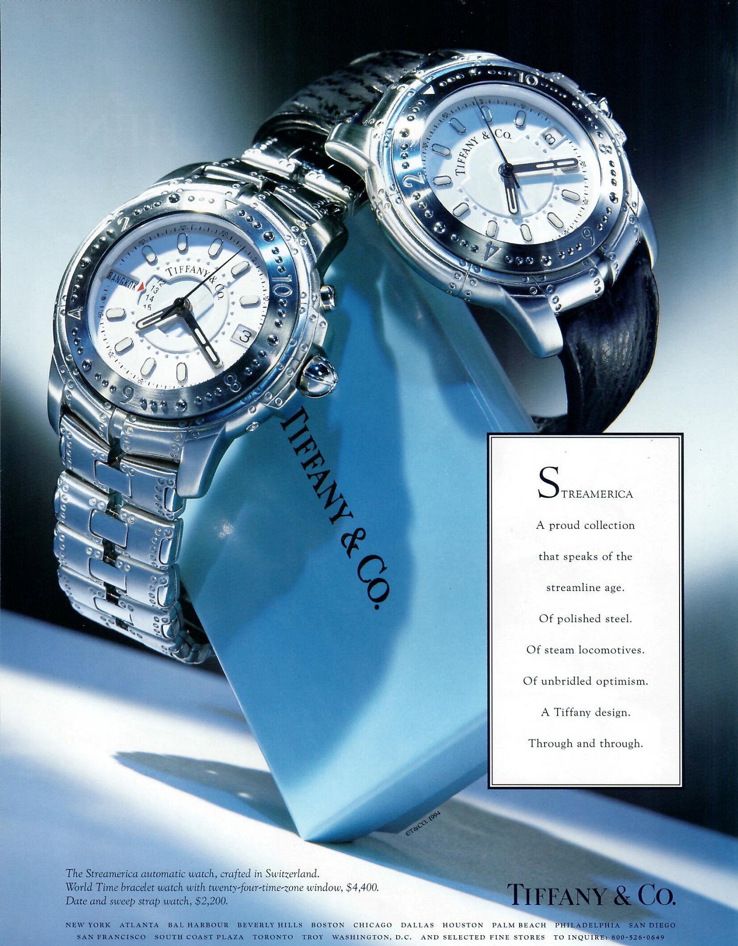 不再制造：Tiffany & Co. Streamerica 手表