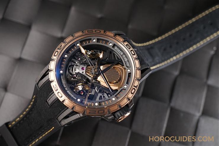 ROGER DUBUIS - [SIHH 2018]罗杰杜彼Excalibur Aventador S黑金版迷你Lamborghini登场